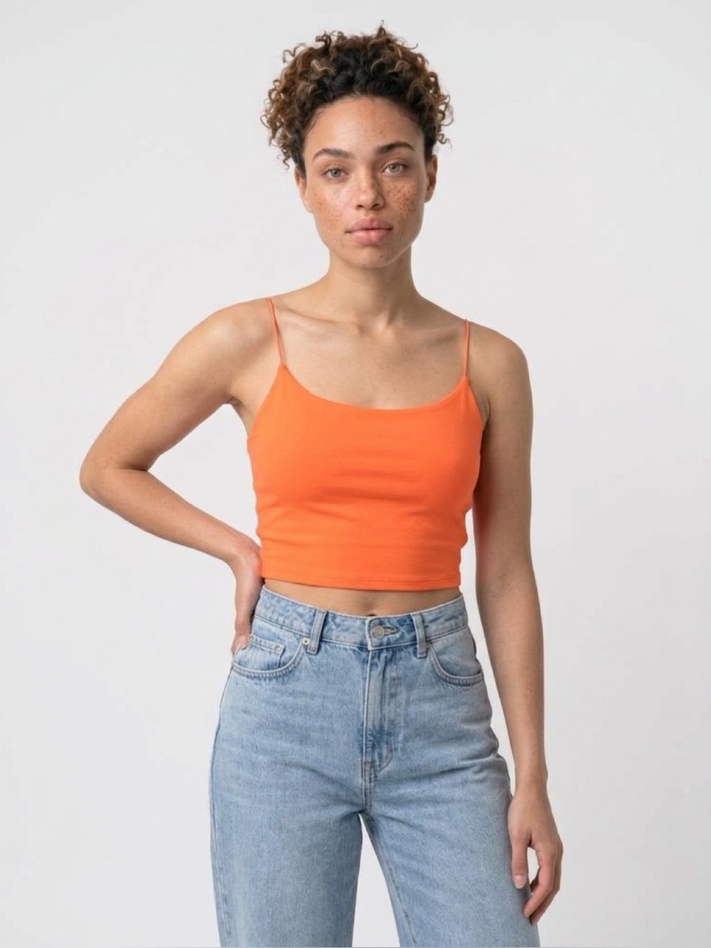 PacSun Vibrant Orange Camisole Top Size Medium